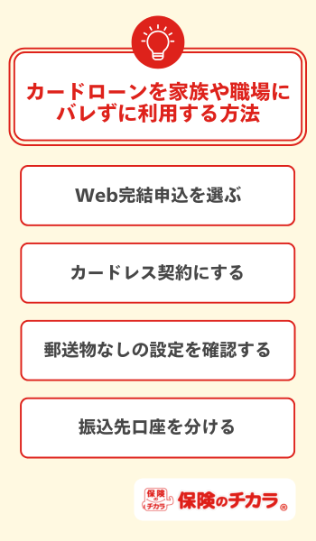 カードローン バレずに