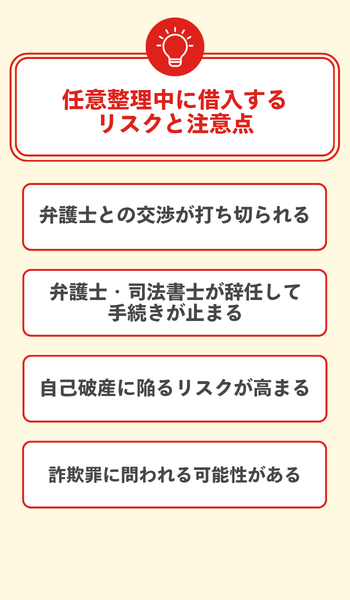 任意整理中に借入するリスクと注意点 大見出し直下画像