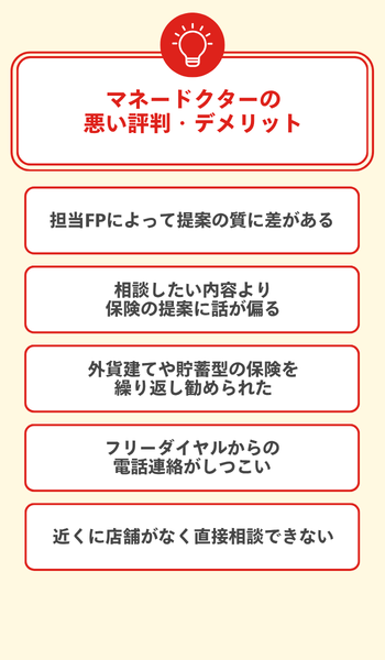 大見出し直下画像 マネードクターの悪い評判・デメリット